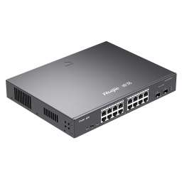 Switch de retea PoE Ruijie Reyee RG-ES218GC-P, Gigabit, 16xPOE, 2xSFP Uplink, max. 240W, Cloud Managed Layer 2 ( MLX-00-010941 ) [photo_00]