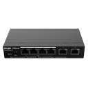 Switch de retea PoE Ruijie Reyee RG-ES206GC-P, Gigabit, 4xPOE, 2xUplink, max. 54W, Cloud Managed Layer 2 ( MLX-00-010938 ) [photo_00]
