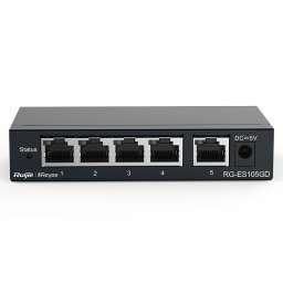 Switch de retea Ruijie Reyee RG-ES105GD, 5 port, Gigabit, Metal case ( MLX-00-010932 ) [photo_00]