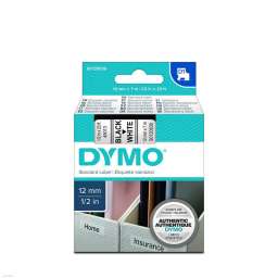 Banda adeziva Dymo D1 S0720530, 12mm x 7m, Negru pe Alb ( MLX-00000008808 ) [photo_00]