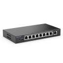 Switch de retea PoE Ruijie Reyee RG-ES209GC-P, Gigabit, 8xPOE, 1xUplink, max. 120W, Cloud Managed Layer 2 ( MLX-00-010939 ) [photo_02]