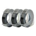 Banda adeziva Dymo S0847730, 9mm x 3m, Alb pe Negru (set, 3 buc) ( MLX-00-013940 ) [photo_00]