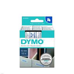 Banda adeziva Dymo D1 S0720540, 12mm x 7m, Albastru pe Alb ( MLX-00-008852 ) [photo_00]